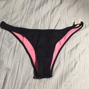 VS Pink ribbed Itsy Bikini bottom